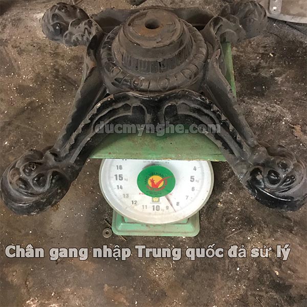 Bàn cafe 4 chân đầu lân gang đúc giá rẻ C4 020 h2
